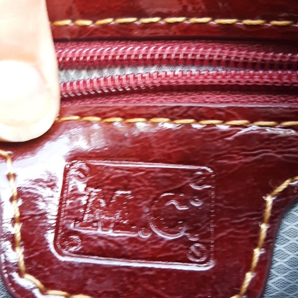 Red MC medium size woven purse - Picture 5 of 8